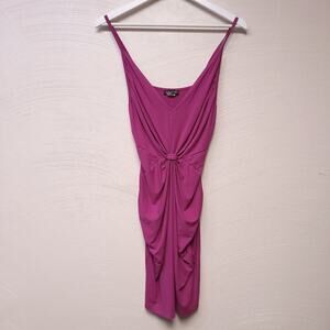 Venus Dress Tank Top Size S Pink Magenta Post Y2k Stretchy Knit Summer Body Con